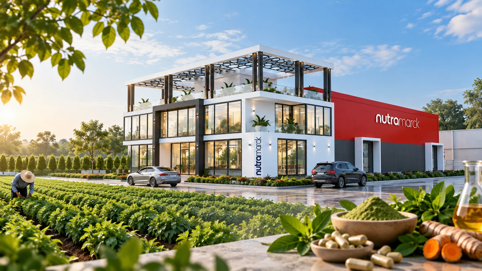 NutraMarck farm and nutraceutical manufacturing facility